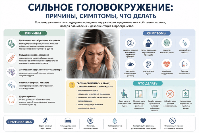запаморочення причини